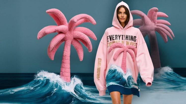 Elevate Your Style with the Pink Palm Puff Jacket