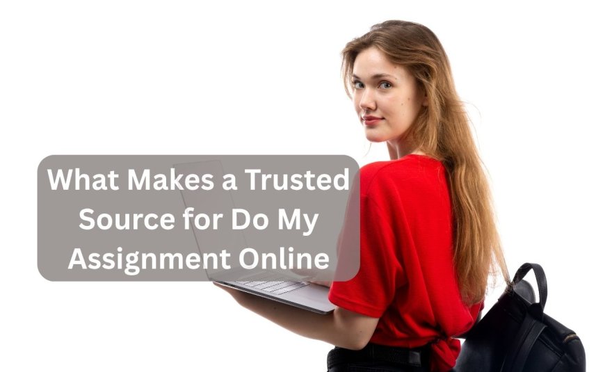 What Makes a Trusted Source for Do My Assignment Online