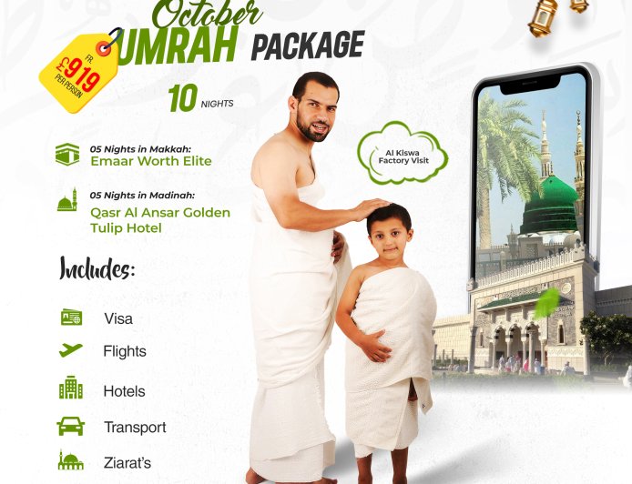 School Holidays in October? A Perfect Time for Umrah from the UK