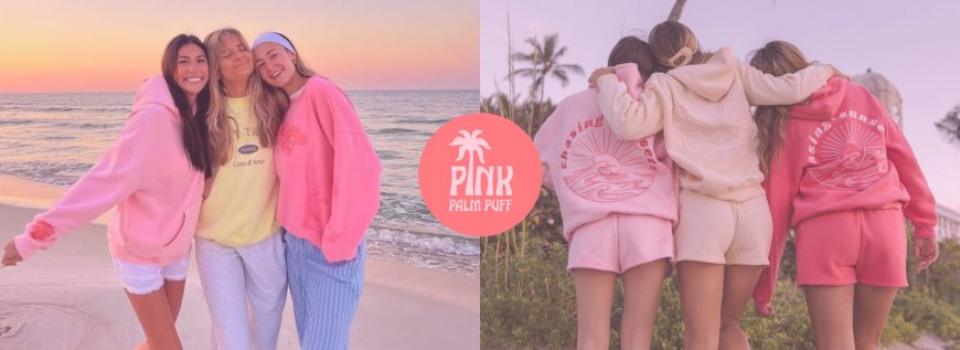 Pink Palm Puff Hoods to Keep You Warm